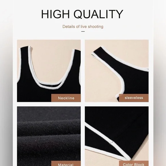 2 Color Block Tank Tops NWT - Picture 6 of 7